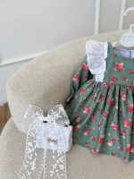کد ۳۲۱۹ پیراهن کبریتی طرح دار طرح سرسبز - Image 2