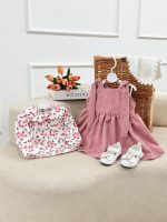 کد ۳۲۲۸ بلوز و سارافون کبریتی طرح ارکیده - Image 4