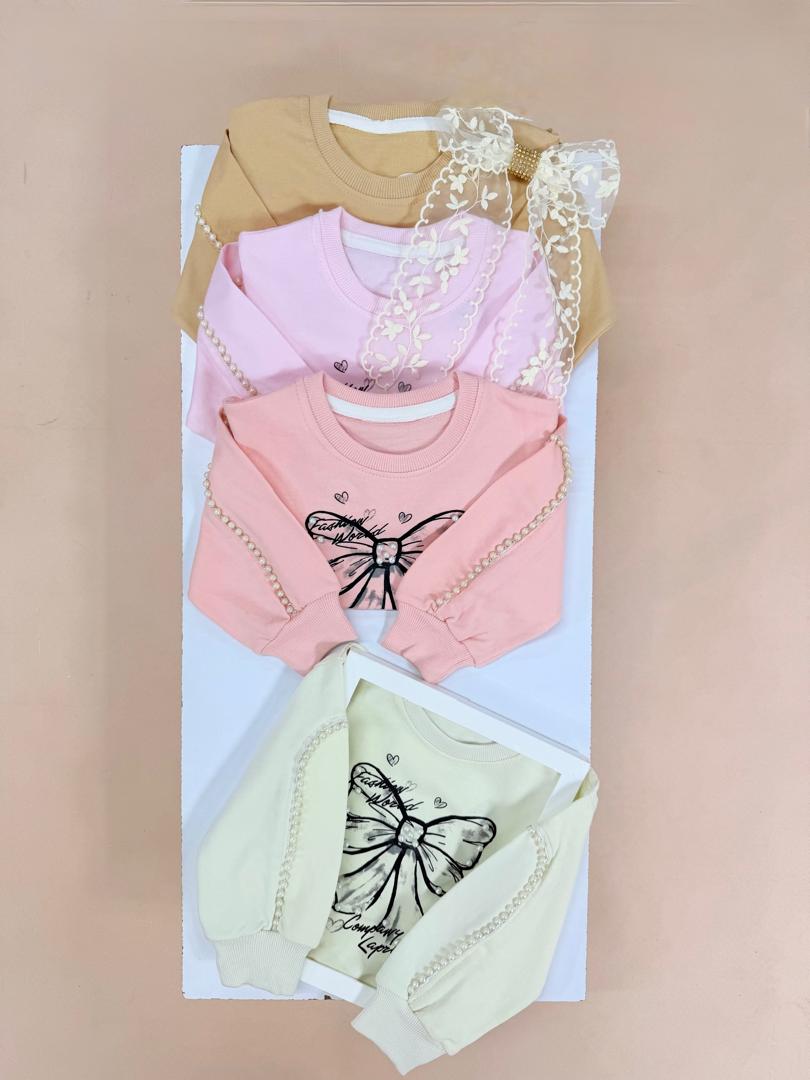 IMG-20260222-WA0110 کد ۳۲۳۱ تک بلوز پاپیون آستین مرواریدی؟ - Image 1