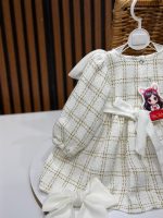 کد ۳۲۳۴ پیراهن شنل طرح طلا - Image 4