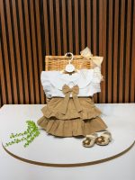 کد 3247 ست دوتیکه لینن اسلپ طرح هلیا - Image 2