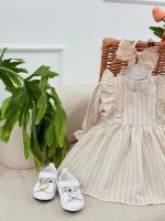 کد ۳۲۴۹ پیراهن لینن طرح کیت - Image 3