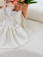 کد ۳۲۴۹ پیراهن لینن طرح کیت - Image 4