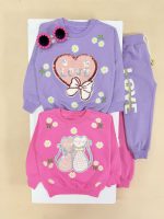 کد 3281 بلوز شلوار تک قلب LOVE - Image 2