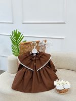 کد ۳۳۳۶ پیراهن یقه نوار دوزی طرح آتریسا