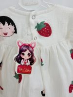 کد ۳۳۸۸ پیراهن طرح توتفرنگی ژاپنی - Image 2
