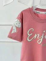 کد ۳۳۹۷ تیشرت شلوارک طرح Enjoy تابستانی - Image 4