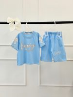 کد ۳۳۹۷ تیشرت شلوارک طرح Enjoy تابستانی - Image 3