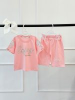 کد ۳۳۹۷ تیشرت شلوارک طرح Enjoy تابستانی - Image 2