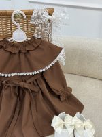 کد ۳۳۳۶ پیراهن یقه نوار دوزی طرح آتریسا - Image 4