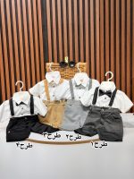 کد 3407 ست چهار تیکه ساس بنددار مجلسی پسرانه طرح شیک - Image 2