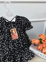 کد 3498 پیراهن قلب ریز مشکی - Image 3