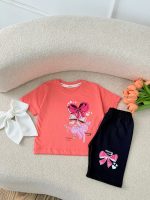 کد 3545 تیشرت شلوارک پاپیون Ribbons - Image 4