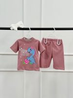 کد ۳۴۳۰ تیشرت شلوارک طرح DINO - Image 2