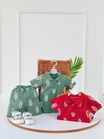 کد ۳۴۴۴ تیشرت شلوارک جودون طرح برگ سفید