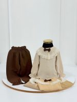 کد ۳۴۵۸ ست دوتیکه ابروبادی پشت زیپ دار طرح miji