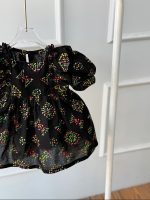 کد ۳۵۲۰ پیراهن مشکی طلاکوب - Image 2