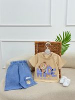 کد ۳۵۳۷ تیشرت شلوارک وارداتی طرح NICE