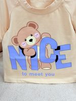 کد ۳۵۳۷ تیشرت شلوارک وارداتی طرح NICE - Image 3