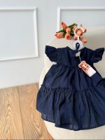 کد ۳۵۴۰ پیراهن طبقه ای طرح سرمه - Image 3