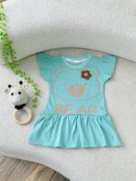 کد ۳۵۵۳ سرهمی دامن طرح خرس BEAR - Image 2