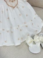 کد 3479 پیراهن لینن طرح دار طرح نخل - Image 3
