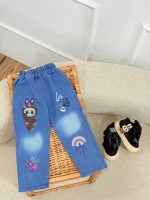 کد 3433 شلوار جین لبوبوی رنگین کمانی - Image 4