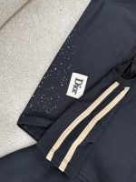 کد ۳۶۰۶ تیشرت شلوارک مشکی طرح Dior - Image 4