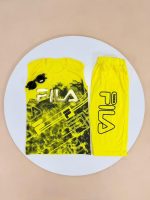کد ۳۶۶۱ تاپ شلوارک طرح FILLA - Image 2