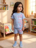 کد 3711 تیشرت شلوارک پروانه MCH - Image 4
