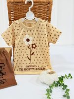 کد ۳۷۲۶ تیشرت شلوارک جلو گل طرح SECRET - Image 5