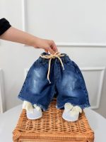 کد ۳۷۳۶ شورتک جین ریش ریش - Image 5