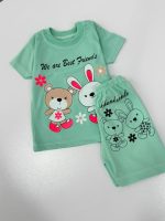 کد 3753 تیشرت شلوارک اقتصادی خرس و خرگوش Best Friend - Image 4