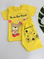 کد 3753 تیشرت شلوارک اقتصادی خرس و خرگوش Best Friend - Image 2