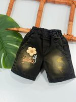 کد 3751 شلوارک جین طرح گلها