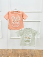 کد ۳۷۶۹ تیشرت تک طرح خرگوش Lovely - Image 3