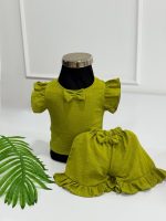 کد ۳۷۸۴ بلوز شلوارک ابروبادی نگین دار - Image 5