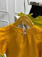 کد ۳۷۸۴ بلوز شلوارک ابروبادی نگین دار - Image 4