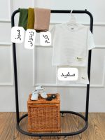 کد ۳۷۸۵ تیشرت شلوارک بیسکوییتی طرح - Image 3