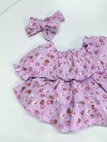 کد 3790 بادی پیراهنی وارداتی پنبه گل دار و بابونه - Image 6
