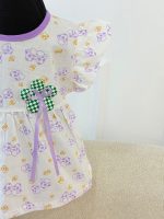 کد 3601 ست دوتیکه وارداتی پاپیون شطرنجی - Image 4