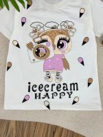 کد 3588 تیشرت شلوارک icecream happy - Image 6