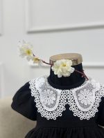 کد 3592 پیراهن موسلین مشکی طرح مهرا - Image 3