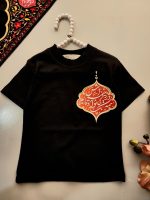 کد 3603 تیشرت تک مشکی محرمی - Image 4