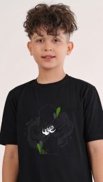 کد 3603 تیشرت تک مشکی محرمی - Image 2