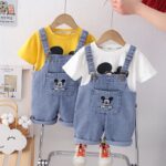 کد 3792 ست وارداتی بیلر و تیشرت طرح میکی موس