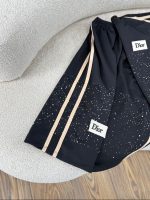 کد ۳۶۰۶ تیشرت شلوارک مشکی طرح Dior - Image 3