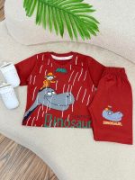 کد 3629 تیشرت شلوارک دایناسور چتری - Image 2