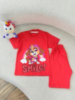 کد 3653 تیشرت شلوارک سگ نگهبان نگینی SMiLe - Image 3