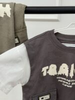 کد ۳۸۰۰ ست وارداتی تیشرت شلوارک باکسی TAAIGH - Image 4
